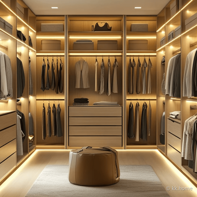 Walk-in Closet สั่งทำระดับพรีเมียม — สไตล์การจัดเก็บแบบครบชุด 特写 4