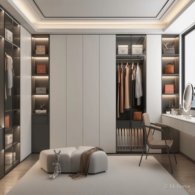 Walk-in Closet สั่งทำระดับพรีเมียม — สไตล์การจัดเก็บแบบครบชุด 特写 2