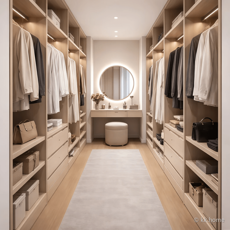 Walk-in Closet สั่งทำระดับพรีเมียม — สไตล์การจัดเก็บแบบครบชุด 特写 3